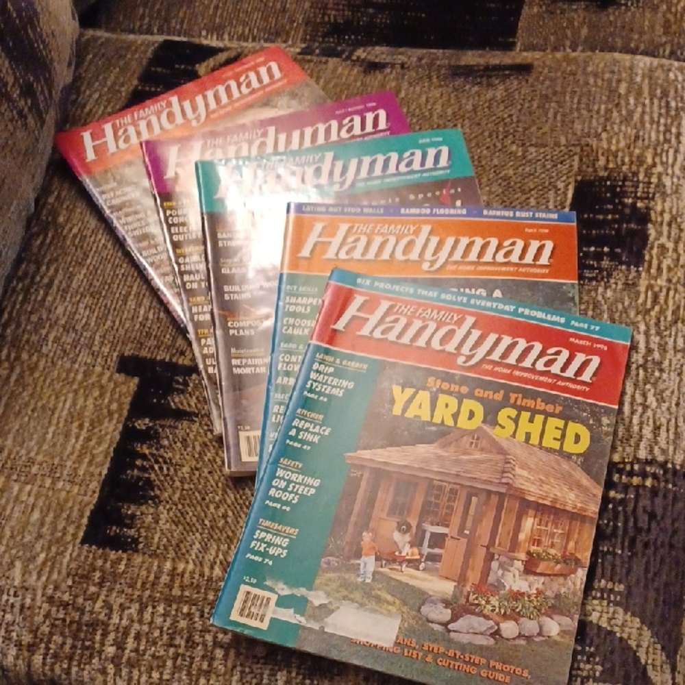 4/$40 The Family Handyman - Set Of 5 Magazines